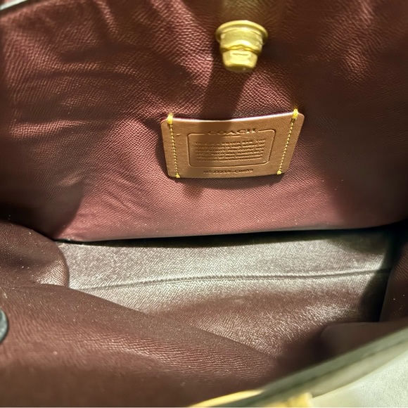 Coach Willow Work C689 Black Pebbled Leather Large Tote Bag READ - Picture 13 of 13